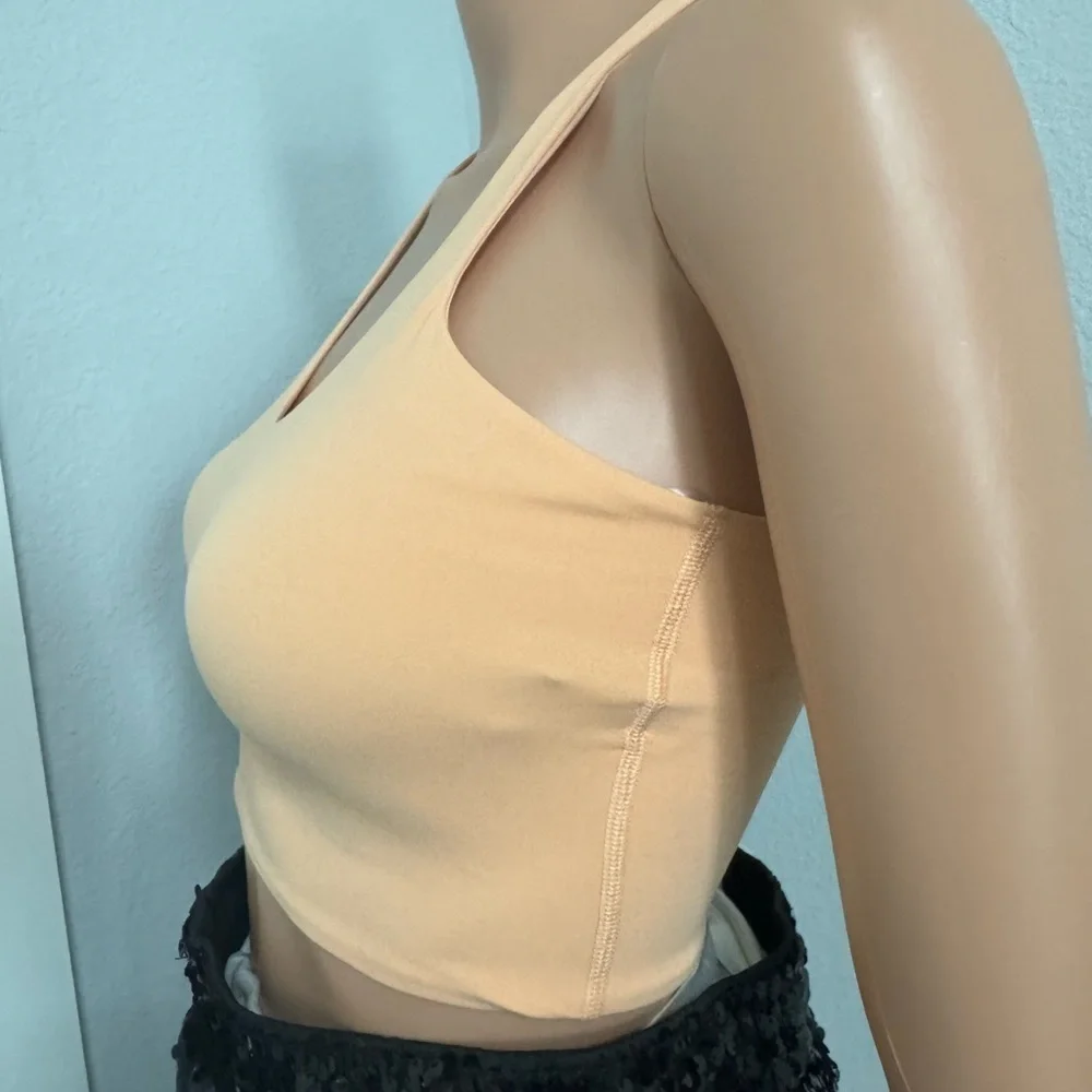 Women's Lululemon Peaches and Cream Seamless Sports Racer Back Bra- Size XS
